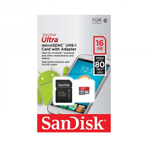 Sandisk Micro SDXC Ultra 16GB 80Mb/s 533X - Chính hãng