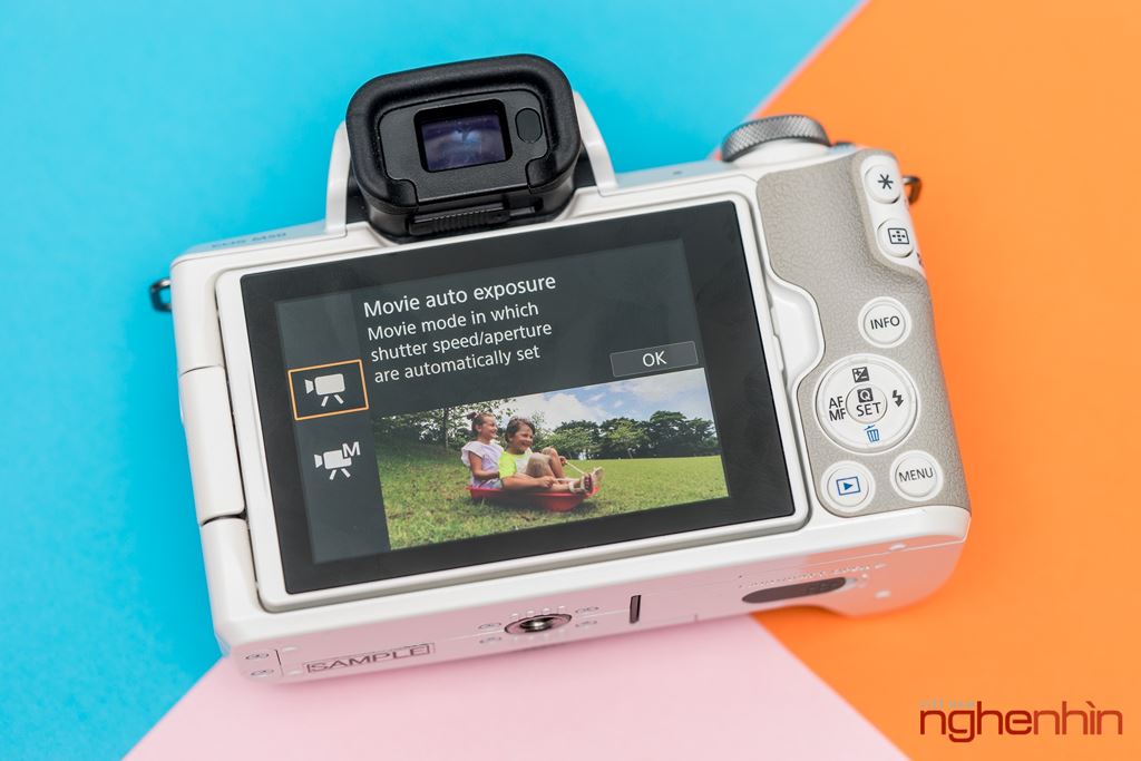 Trên tay máy ảnh không gương lật Canon EOS M50: lấy nét nhanh, quay video 4k ảnh 8