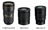 Cùng so sánh thông số 3 ống kính mới nhất có cùng tiêu cự 24-70mm của Nikon