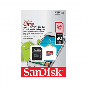 Sandisk Micro SDXC Ultra 64GB 80Mb/s 533X - Chính hãng