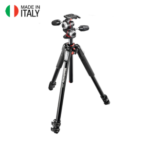 Manfrotto 055 Aluminium 3-Sections Tripod & 3-Way head Black | Chính hãng
