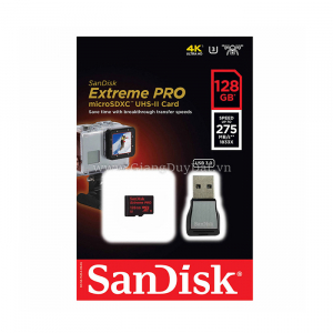 Sandisk Micro SD Extreme Pro S 128GB 275Mb/s - Chính hãng