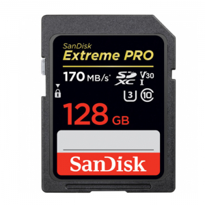 Sandisk SDXC 128GB Extreme Pro 170Mb/s 1133X - Chính hãng