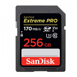 Sandisk SDXC 256GB Extreme Pro 170Mb/s 1133X - Chính hãng